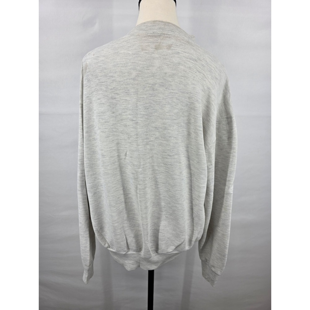Vintage Ski Appalachian Graphic Sweatshirt Gray Heather Medium Retro Skier Top - Picture 3 of 5